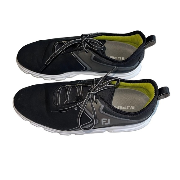FootJoy Superlites XP Mens 9.5 Grey Lime Lightweight Spikeless Golf Shoes 58075 main image 7